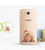 BK Gift Kişiye Özel Casper Via A1 İnce Şeffaf Silikon Telefon Kapağı