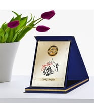 BK Gift Kişiye Özel Yılın En İyi Sınıf Öğretmeni Lacivert Plaket Ödülü - 2