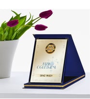 BK Gift Kişiye Özel Yılın En İyi Fizik Öğretmeni Lacivert Plaket Ödülü - 1