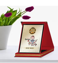 BK Gift Kişiye Özel Yılın En İyi Anasınıfı Öğretmeni Kırmızı Plaket Ödülü - 2