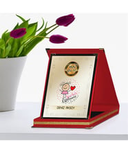 BK Gift Kişiye Özel Yılın En İyi Anaokulu Öğretmeni Kırmızı Plaket Ödülü - 5