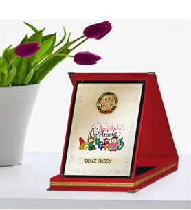 BK Gift Kişiye Özel Yılın En İyi Anaokulu Öğretmeni Kırmızı Plaket Ödülü - 4
