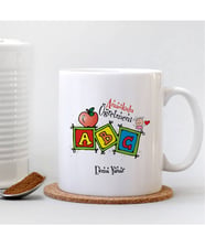 BK Gift Kişiye Özel Anaokulu Öğretmeni Beyaz Kupa Bardak - 1