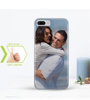 BK Gift Kişiye Özel Iphone 7 Plus İnce Şeffaf Silikon Telefon Kapağı