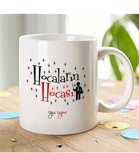BK Gift Kişiye Özel Hocaların Hocası Beyaz Kupa Bardak - 1-1