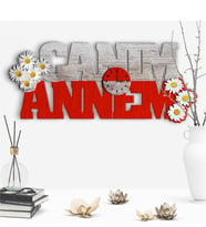 Dekoratif Canım Annem Tasarımlı Ahşap Duvar Saati - 1