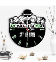Dekoratif Breaking Bad Tasarımlı Ahşap Duvar Saati - 1