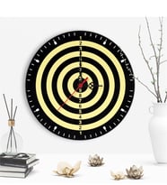 Dekoratif Dart Tasarımlı Ahşap Duvar Saati - 2