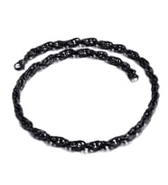 Chavin 5 mm. 58 cm. Siyah Çelik Erkek Zincir ec87sy