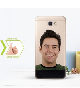 BK Gift Kişiye Özel Samsung Galaxy J5 Prime İnce Şeffaf Silikon Telefon Kapağı