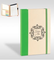 BK Gift Kişiye Özel Yeşil Geri Dönüşümlü Yapışkanlı Notluk Seti