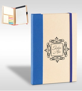 BK Gift Kişiye Özel Lacivert Geri Dönüşümlü Yapışkanlı Notluk Seti