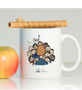 BK Gift Kişiye Özel Mesleki Sınıf Öğretmeni Beyaz Kupa Bardak - 3
