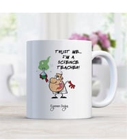 BK Gift Kişiye Özel Mesleki Fen Bilimleri Öğretmeni Beyaz Kupa Bardak - 5