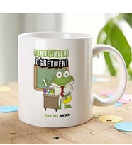 BK Gift Kişiye Özel Mesleki Fen Bilimleri Öğretmeni Beyaz Kupa Bardak - 2