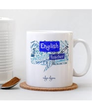 BK Gift Kişiye Özel Mesleki İngilizce Öğretmeni Beyaz Kupa Bardak - 4