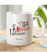 BK Gift Kişiye Özel Mesleki Halk Oyunları Eğitmeni Beyaz Kupa Bardak - 1