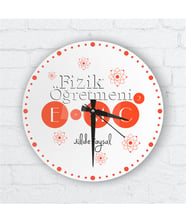 BK Gift Kişiye Özel Fizik Öğretmeni Cam Duvar Saati - 2