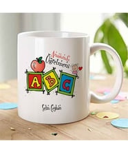 BK Gift Kişiye Özel Mesleki Anasınıfı Öğretmeni Beyaz Kupa Bardak - 1