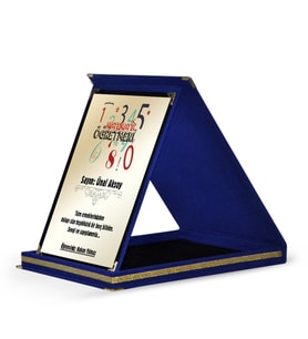 BK Gift Kişiye Özel Matematik Öğretmeni Lacivert Plaket - 4