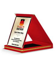 BK Gift Kişiye Özel Almanca Öğretmeni Kırmızı Plaket