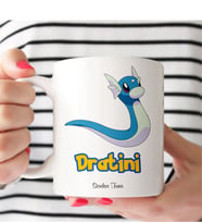 BK Gift Kişiye Özel Pokemon Dratini Beyaz Kupa Bardak