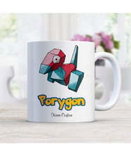 BK Gift Kişiye Özel Pokemon Porygon Beyaz Kupa Bardak