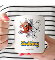 BK Gift Kişiye Özel Pokemon Seaking Beyaz Kupa Bardak