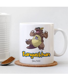 BK Gift Kişiye Özel Pokemon Kangaskhan Beyaz Kupa Bardak