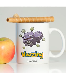BK Gift Kişiye Özel Pokemon Weezing Beyaz Kupa Bardak