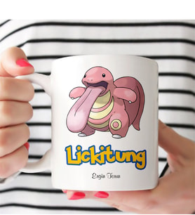 BK Gift Kişiye Özel Pokemon Lickitung Beyaz Kupa Bardak