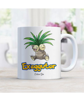 BK Gift Kişiye Özel Pokemon Exeggutor Beyaz Kupa Bardak