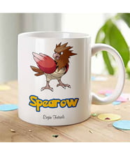 BK Gift Kişiye Özel Pokemon Spearow Beyaz Kupa Bardak
