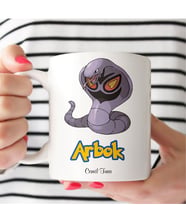 BK Gift Kişiye Özel Pokemon Arbok Beyaz Kupa Bardak