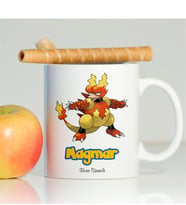 BK Gift Kişiye Özel Pokemon Magmar Beyaz Kupa Bardak