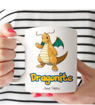 BK Gift Kişiye Özel Pokemon Dragonite Beyaz Kupa Bardak