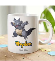 BK Gift Kişiye Özel Pokemon Rhydon Beyaz Kupa Bardak