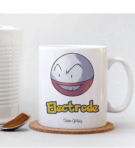 BK Gift Kişiye Özel Pokemon Electrode Beyaz Kupa Bardak