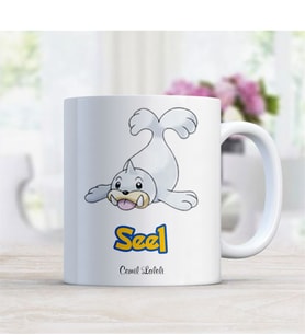 BK Gift Kişiye Özel Pokemon Seel Beyaz Kupa Bardak