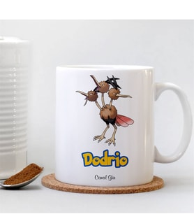 BK Gift Kişiye Özel Pokemon Dodrio Beyaz Kupa Bardak