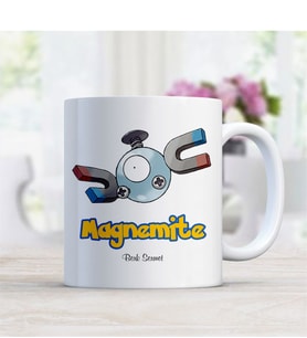 BK Gift Kişiye Özel Pokemon Magnemite Beyaz Kupa Bardak
