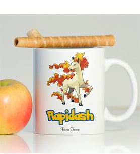 BK Gift Kişiye Özel Pokemon Rapidash Beyaz Kupa Bardak