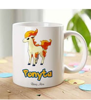 BK Gift Kişiye Özel Pokemon Ponyta Beyaz Kupa Bardak