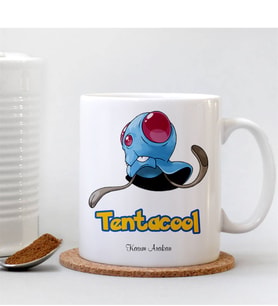 BK Gift Kişiye Özel Pokemon Tentacool Beyaz Kupa Bardak