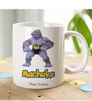 BK Gift Kişiye Özel Pokemon Machoke Beyaz Kupa Bardak