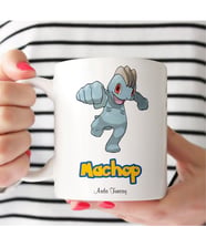 BK Gift Kişiye Özel Pokemon Machop Beyaz Kupa Bardak