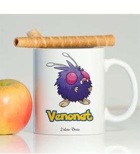 BK Gift Kişiye Özel Pokemon Venonat Beyaz Kupa Bardak