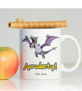 BK Gift Kişiye Özel Pokemon Aerodactyl Beyaz Kupa Bardak