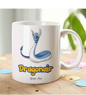 BK Gift Kişiye Özel Pokemon Dragonair Beyaz Kupa Bardak