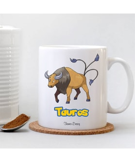 BK Gift Kişiye Özel Pokemon Tauros Beyaz Kupa Bardak